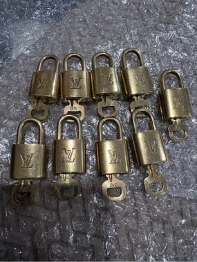Louis Vuitton Gold-tone Padlock with Key